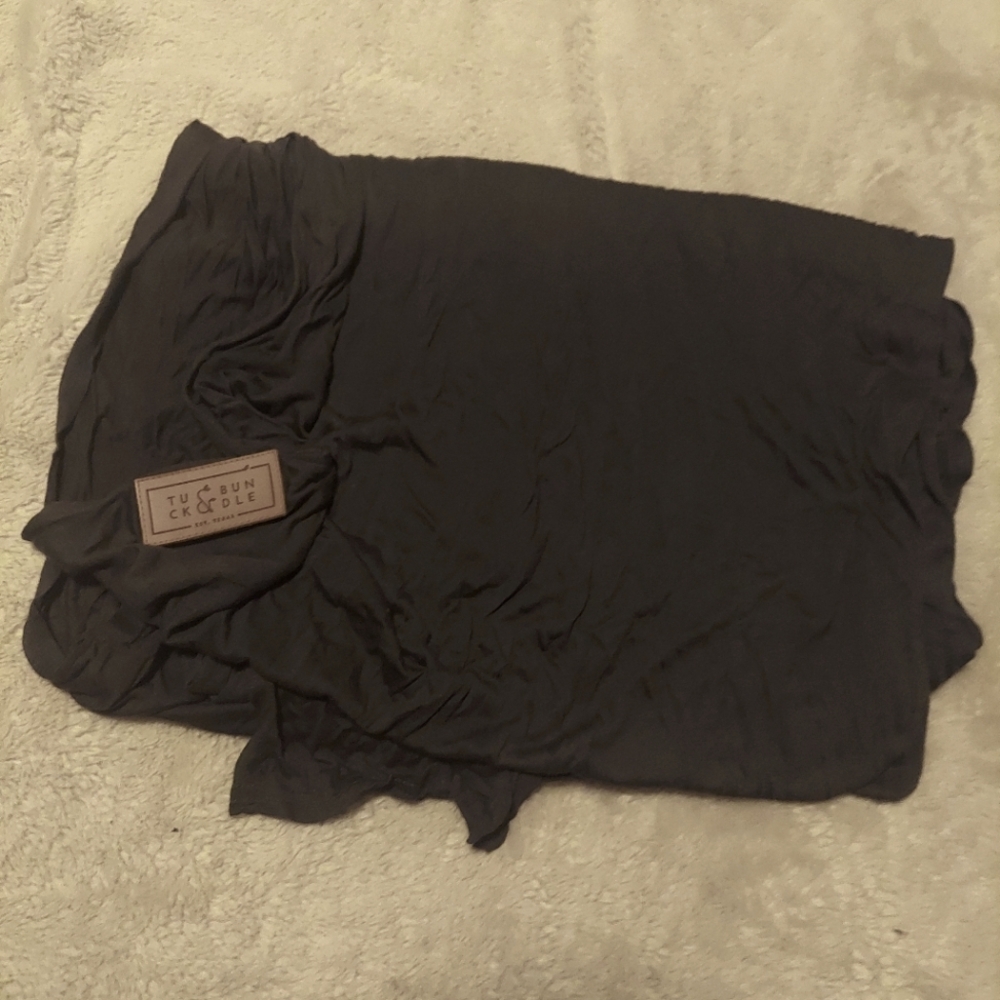 Slate Gray Tuck & Bundle Infant Wrap